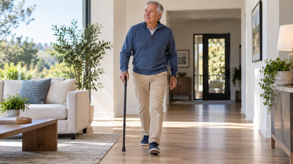 Cane for arthritis used for walking support